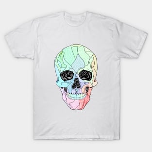 Pastel Skull by Skye Rain Art T-Shirt